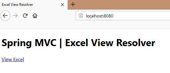 spring-mvc-excel-view-running